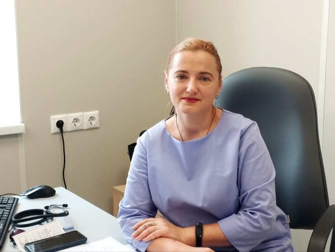 Терапевт Кристина Степанищева провела беседу с пациентами. Терапевт Кристина Степанищева провела беседу с пациентами.